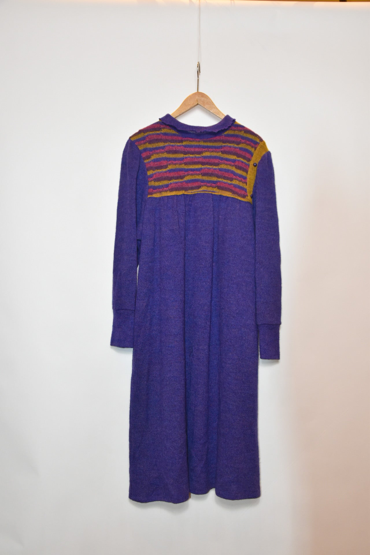 60s Deadstock jurk met zakken- Wool