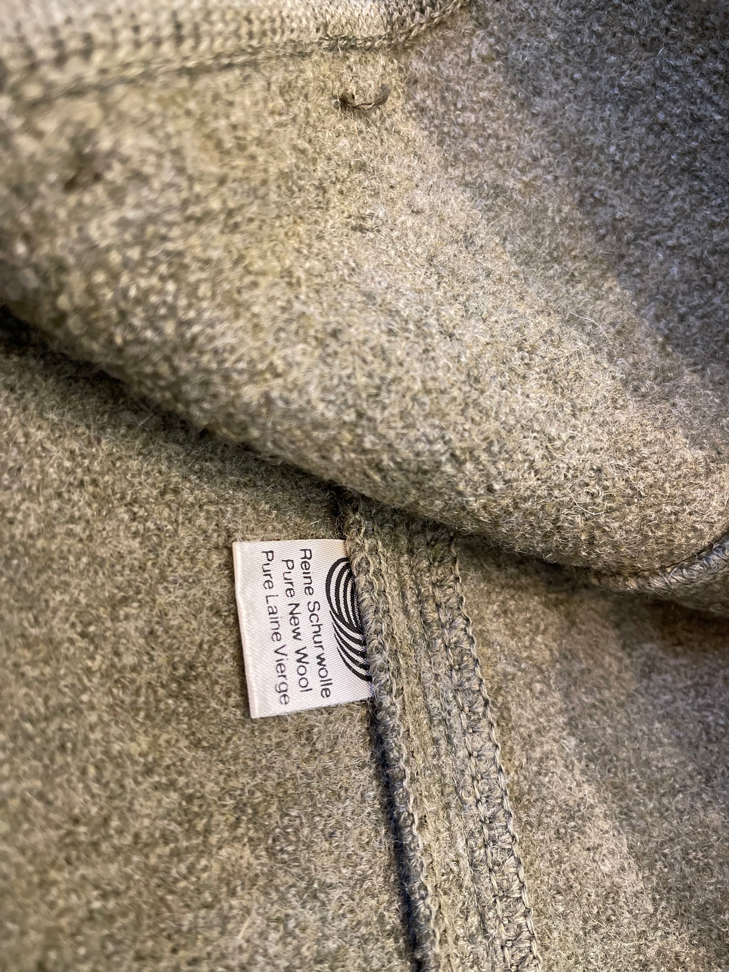 Groen cropped vest 100% Wol
