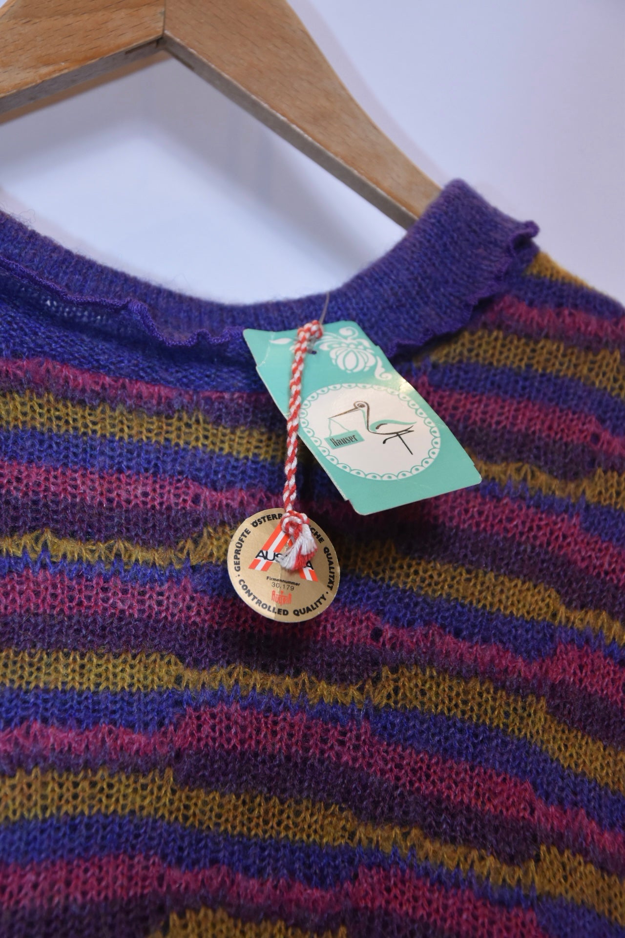 60s Deadstock jurk met zakken- Wool