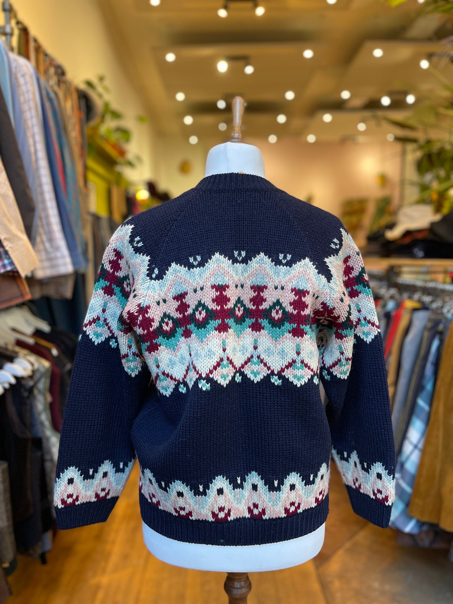 100% Wollen vest met patroon
