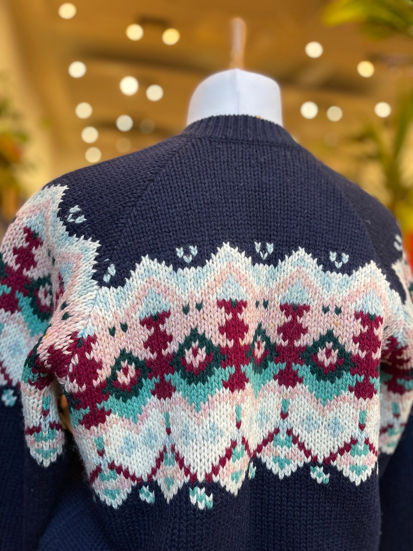 100% Wollen vest met patroon
